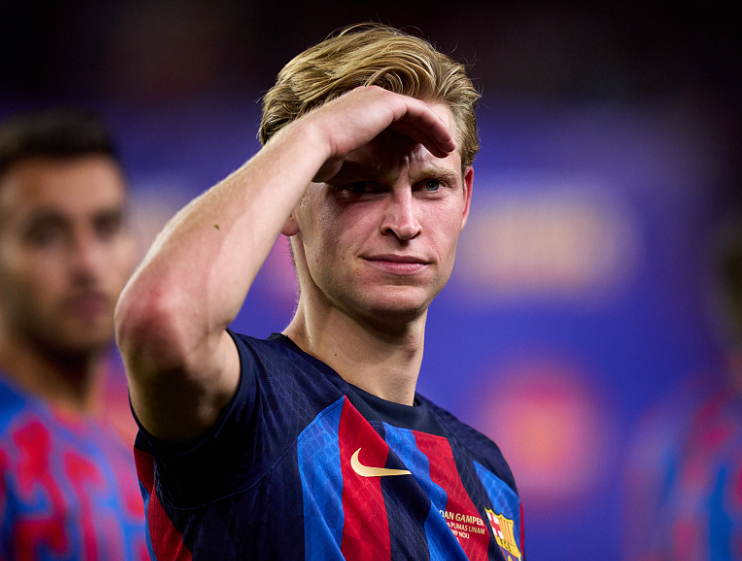 <a href='https://www.www.olxe.cn/news/tag/284.html' style='color: blue;'>西甲</a>第12輪巴薩客勝塞爾塔，德容紅牌離場(chǎng)后社交媒體表態(tài)